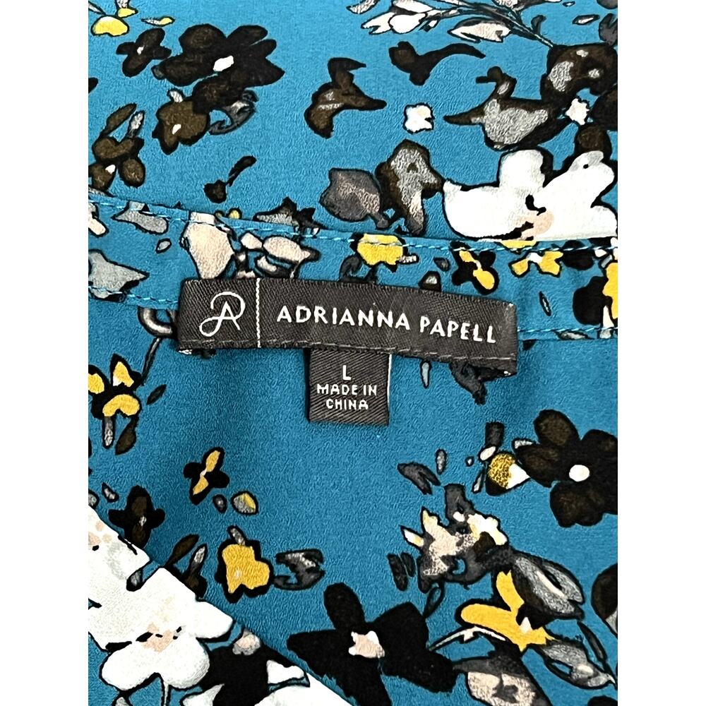 Floral Teal Women's Top - Picture 5 of 8